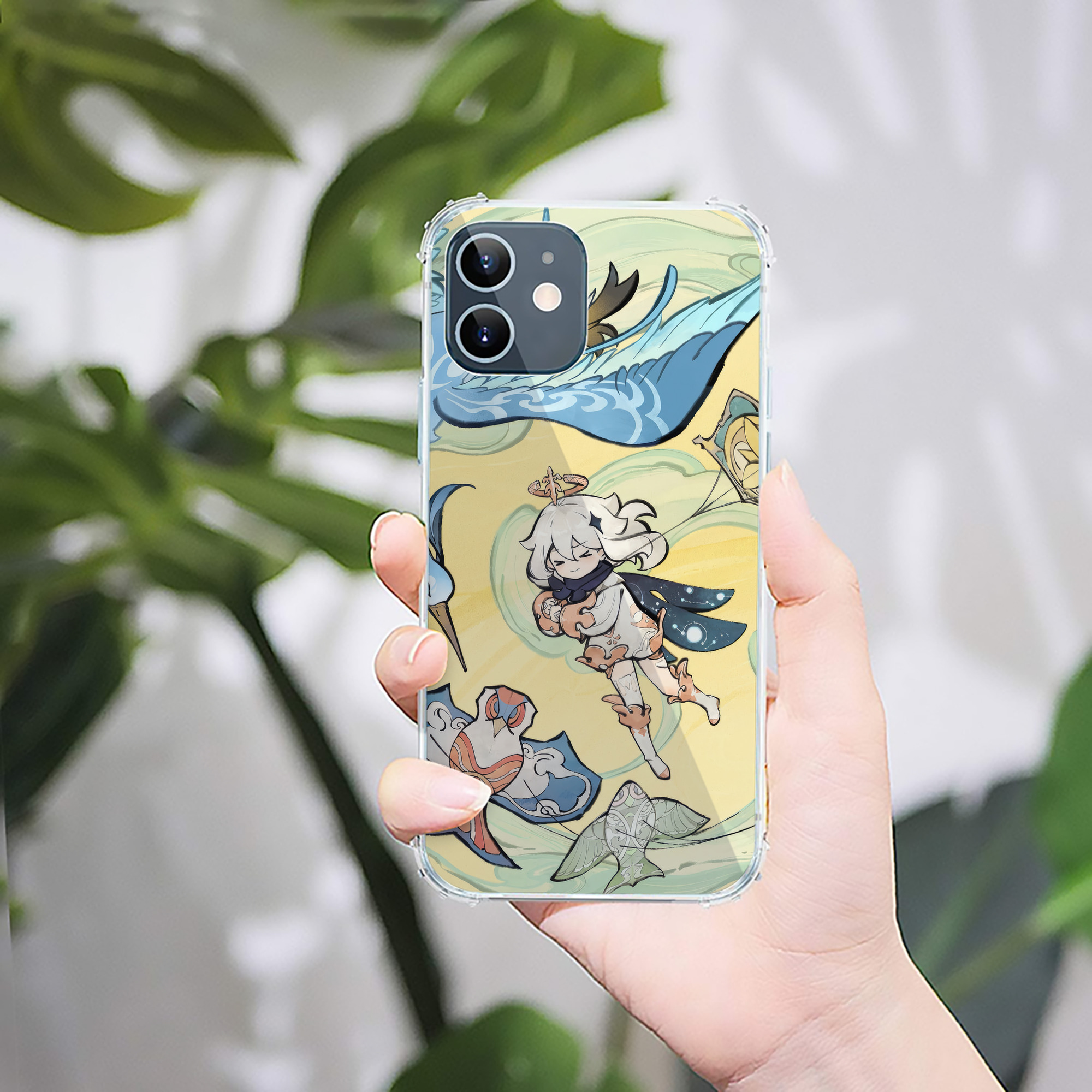 げんし神 genshin 【iPhone 12シリーズ対応】透明スマホケース（クリアソフトケース）
